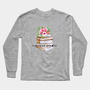 Romance Reader Bookstack Long Sleeve T-Shirt